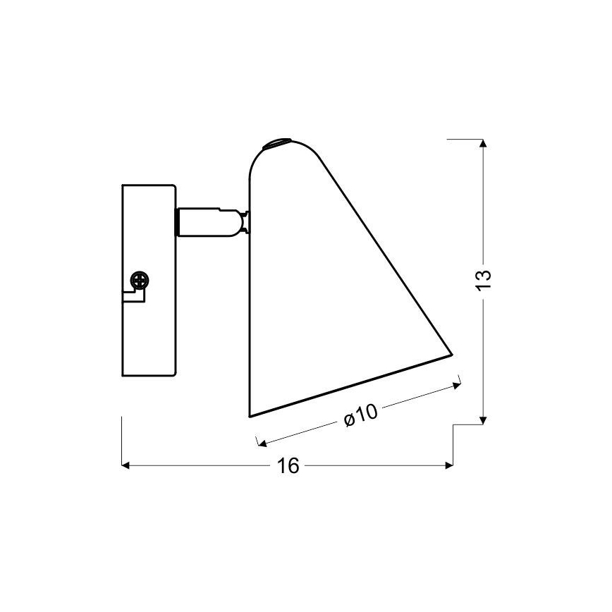 Kohtvalgusti seinale AMOR 1xE14/40W/230V kollane