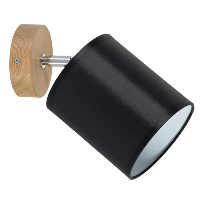 Kohtvalgusti seinale APRILLIA 1xE27/25W/230V tamm must