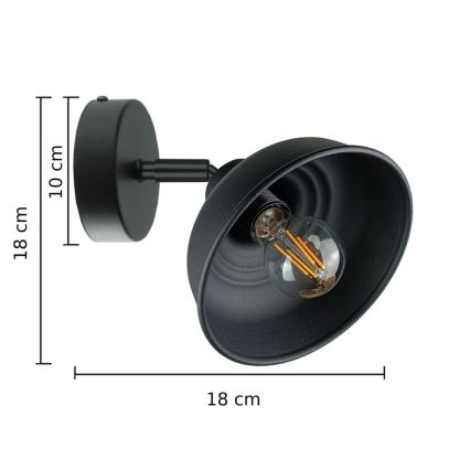 Kohtvalgusti seinale FAUN 1xE27/60W/230V must