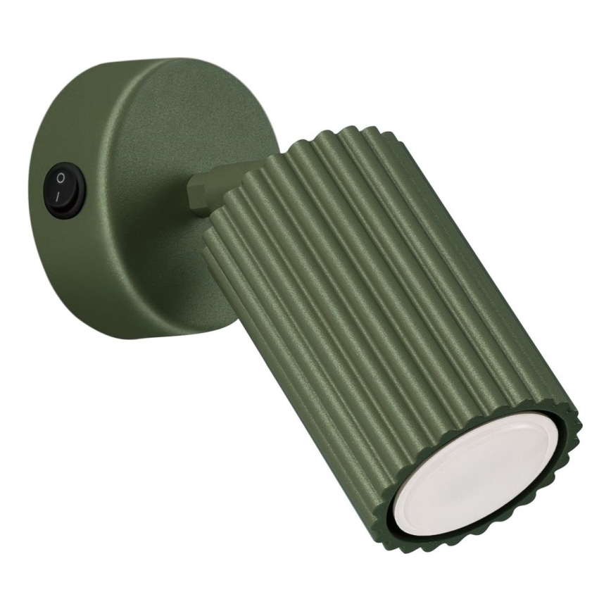 Kohtvalgusti seinale KARBON 1xGU10/10W/230V roheline