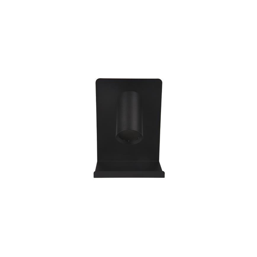 Kohtvalgusti seinale koos riiuliga ja USB laadija 1xGU10/35W/230V must
