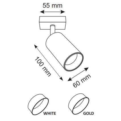 Kohtvalgusti seinale MARIBEL 1xGU10/10W/230V valge