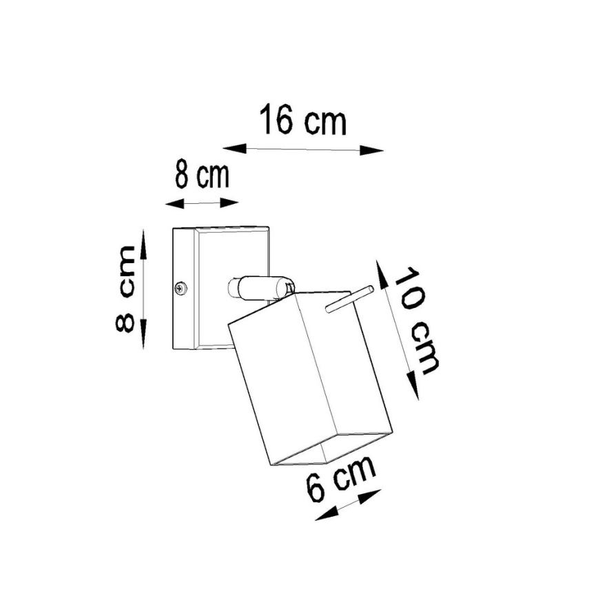 Kohtvalgusti seinale MERIDA 1xGU10/40W/230V valge
