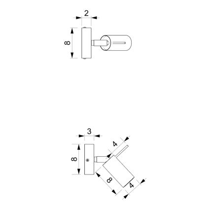 Kohtvalgusti seinale PRESTON 1xGU10/MR11/40W/230V must