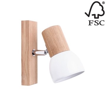 Kohtvalgusti seinale SVENDA 1xE27/60W/230V tamm - FSC sertifitseeritud