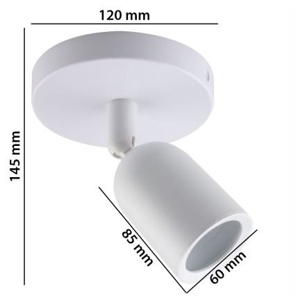 Kohtvalgusti SOLIS 1xGU10/6W/230V valge