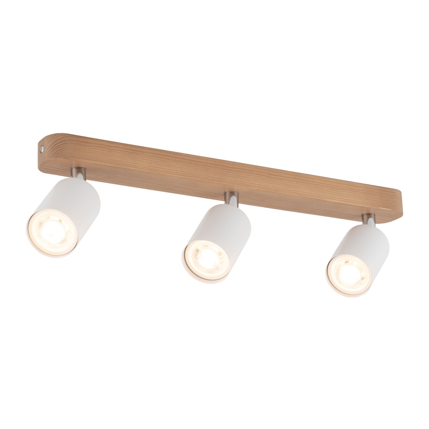 Kohtvalgusti TOP WOOD 3xGU10/10W/230V valge/puit