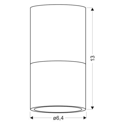 Kohtvalgusti TUBA 1xGU10/15W/230V hall/valge