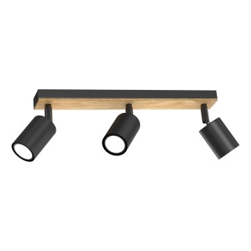 Kohtvalgusti TULON 3xGU10/8W/230V must/tamm