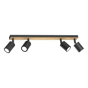 Kohtvalgusti TULON 4xGU10/8W/230V must/tamm