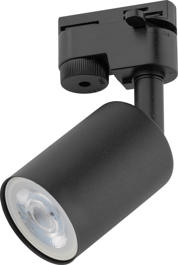 Kohtvalgusti ühefaasilise rööbassüsteemi jaoks TOP 1xGU10/10W/230V must