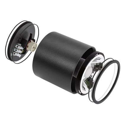 Kohtvalgusti vannituppa CHLOE AR111 1xGU10/12W/230V IP65 ümmargune must