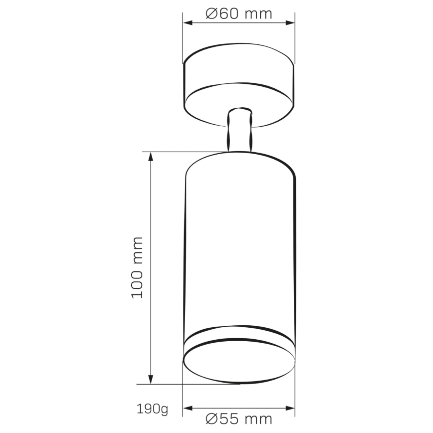 Kohtvalgusti vannituppa TURYN 1xGU10/10W/230V IP44 must