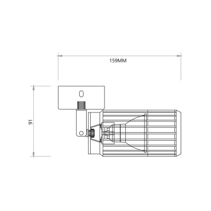 Kohtvalgusti VERTICAL 1xGU10/8W/230V valge