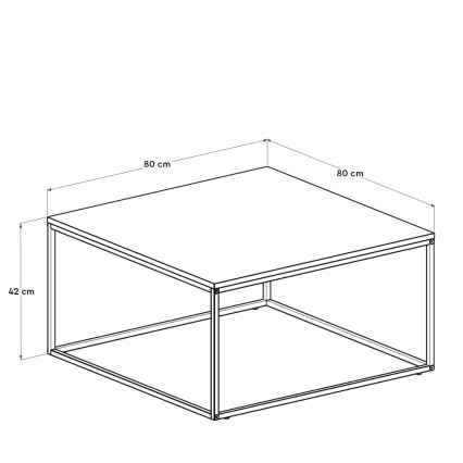 Kohvilaud 42x80 cm pruun