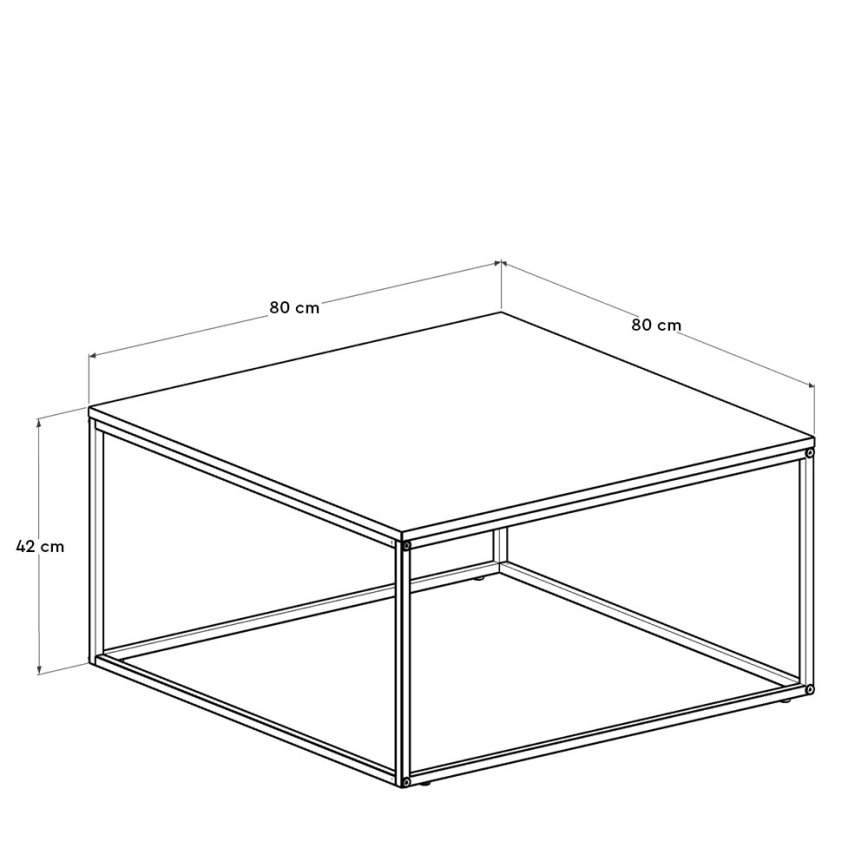 Kohvilaud 42x80 cm pruun