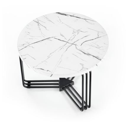 Kohvilaud ANTICA 41x55 cm must/marmor disain