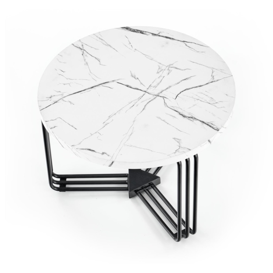 Kohvilaud ANTICA 41x55 cm must/marmor disain