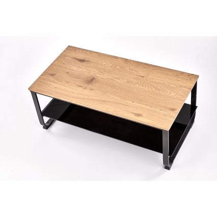 Kohvilaud ARTIGA 45x105 cm must/beež
