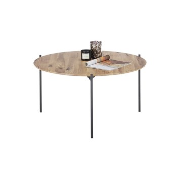 Kohvilaud AURA, läbimõõt 74 cm, tamm/antratsiit