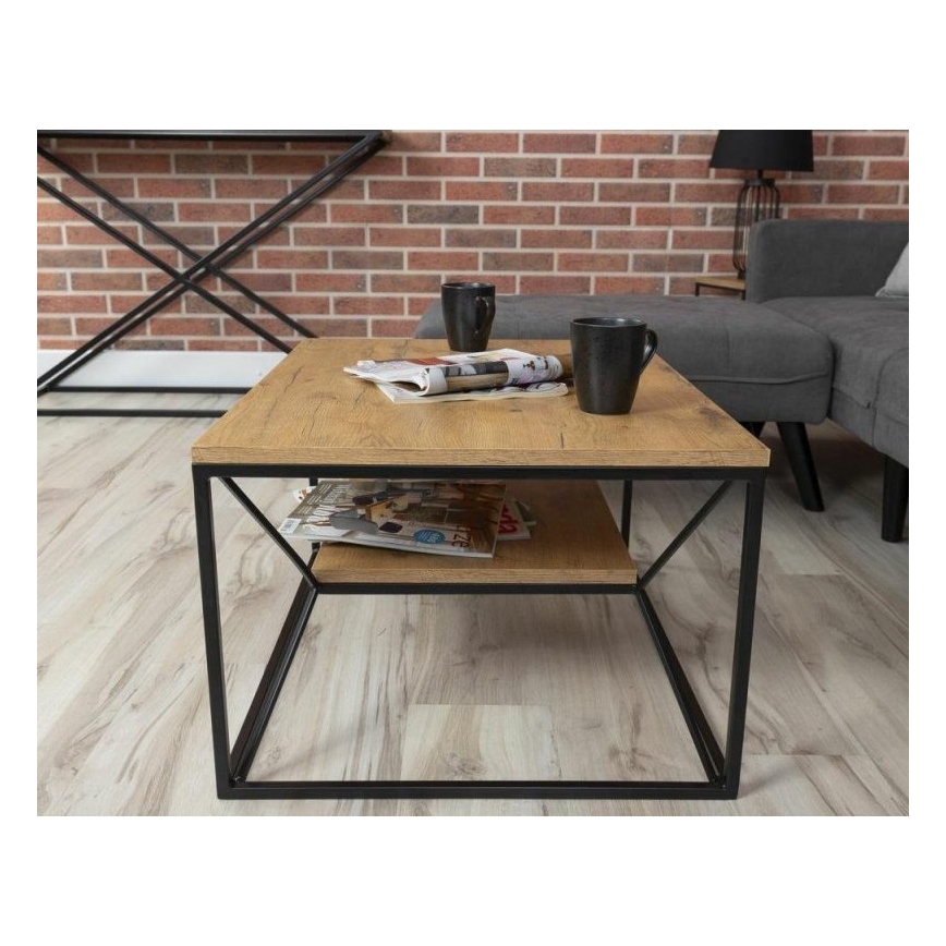 Kohvilaud BASICLOFT 40x80 cm must/pruun
