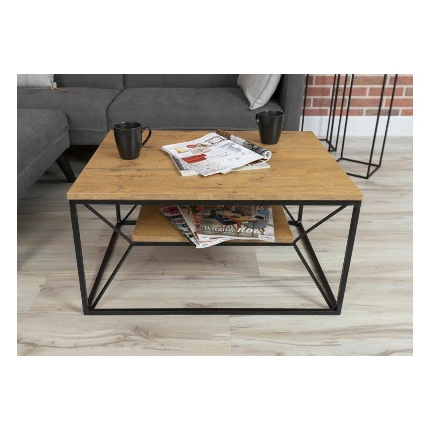 Kohvilaud BASICLOFT 40x80 cm must/pruun