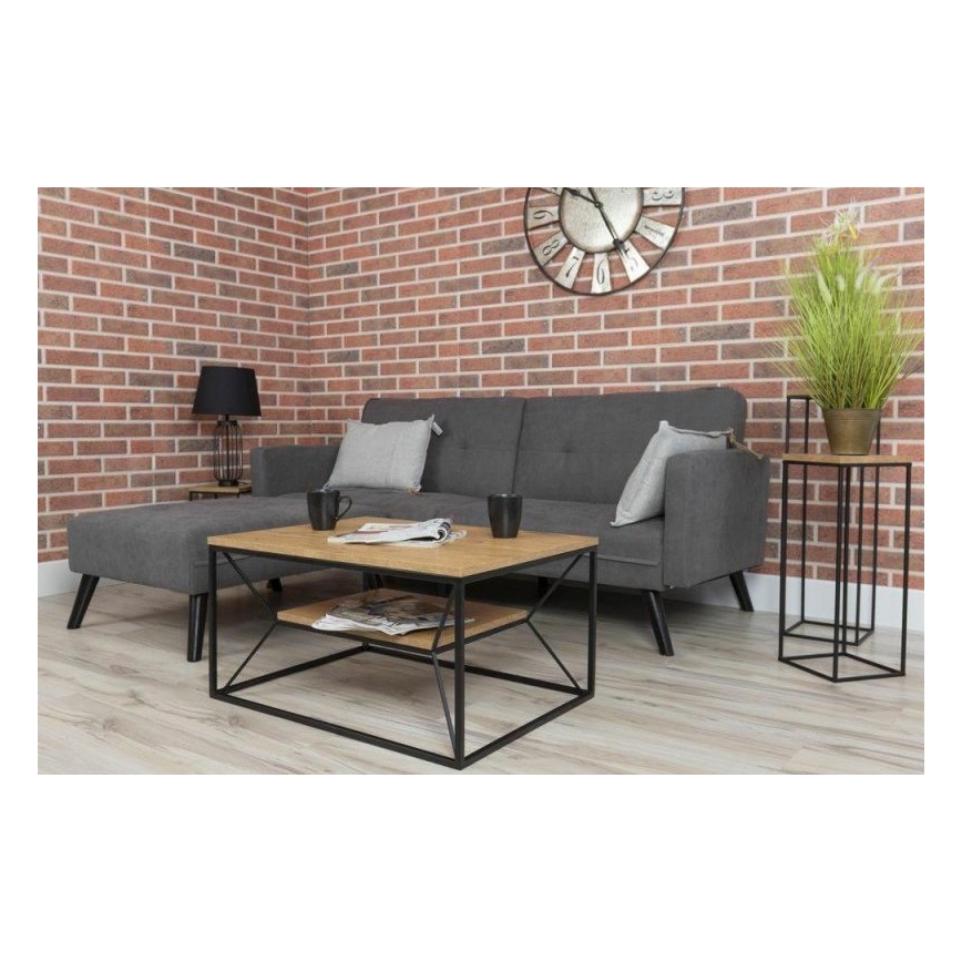 Kohvilaud BASICLOFT 40x80 cm must/pruun
