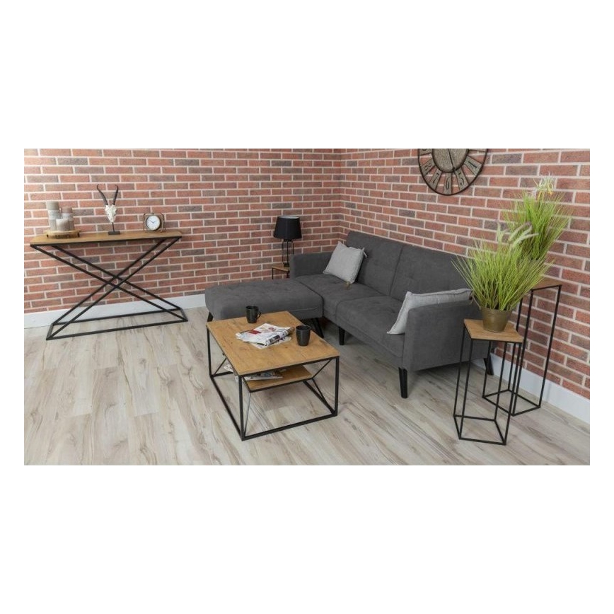 Kohvilaud BASICLOFT 40x80 cm must/pruun