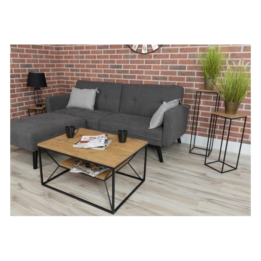 Kohvilaud BASICLOFT 40x80 cm must/pruun