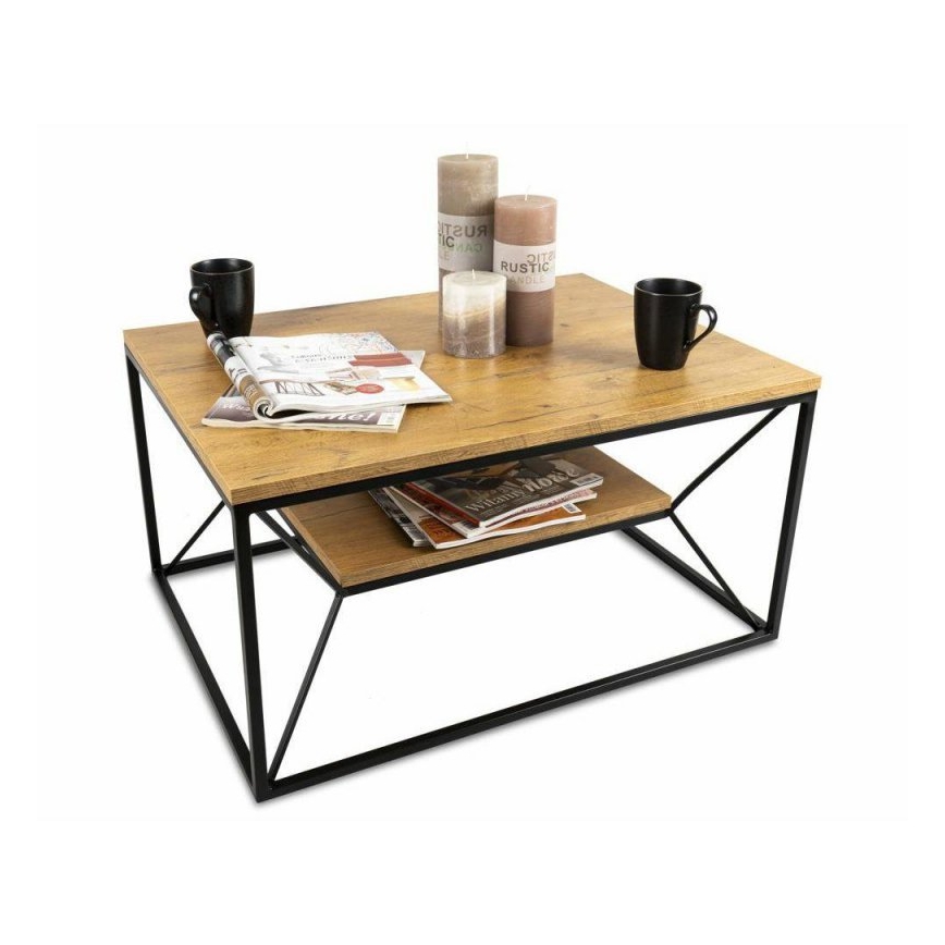 Kohvilaud BASICLOFT 40x80 cm must/pruun
