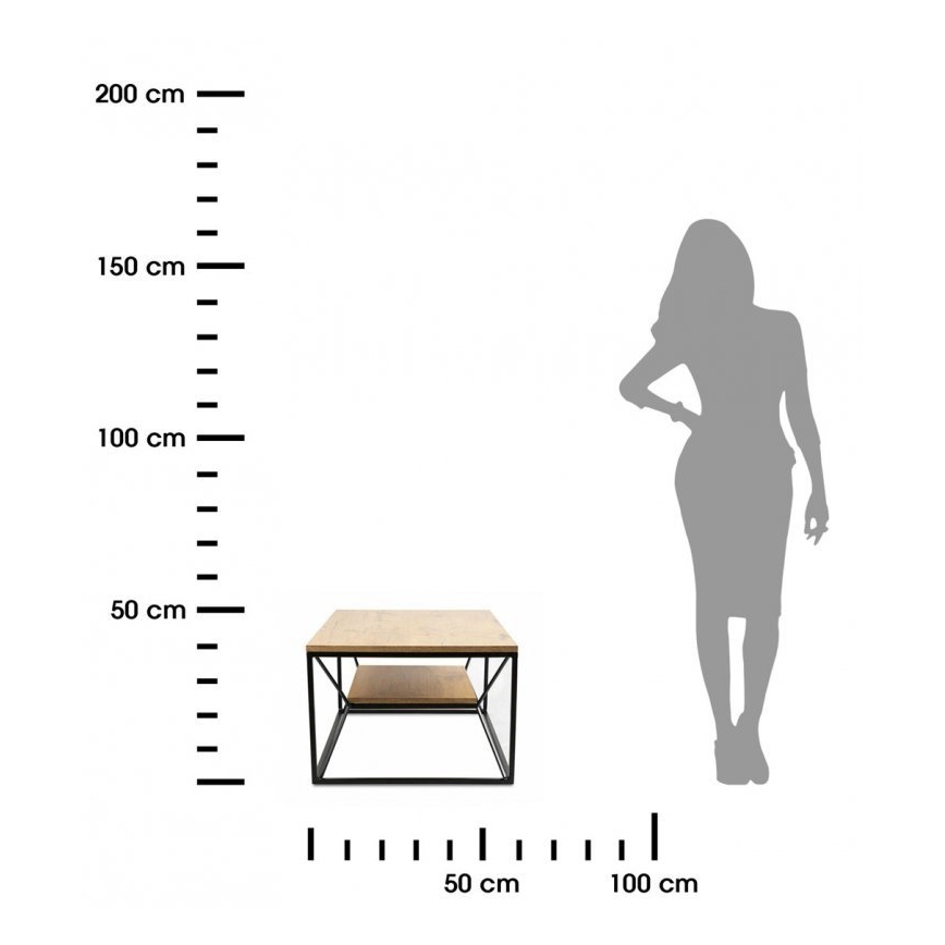 Kohvilaud BASICLOFT 40x80 cm must/pruun