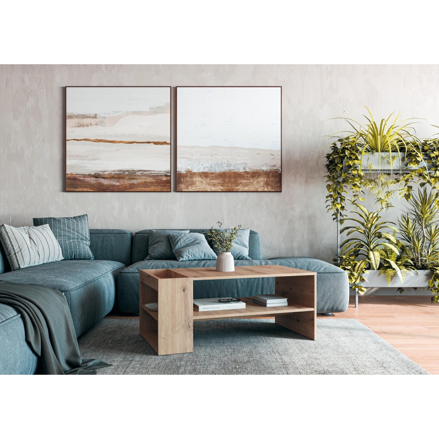 Kohvilaud BELA 100 x 42 cm, Artisan-tamm