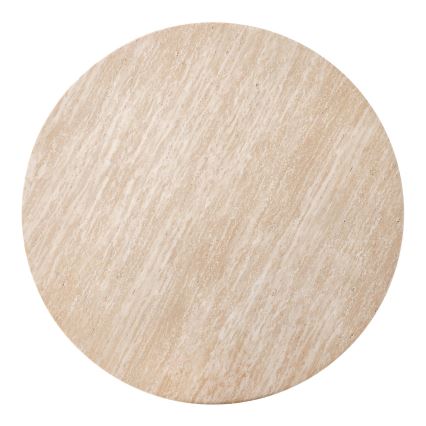 Kohvilaud CALDO, läbimõõt 80 cm, pruun/beež