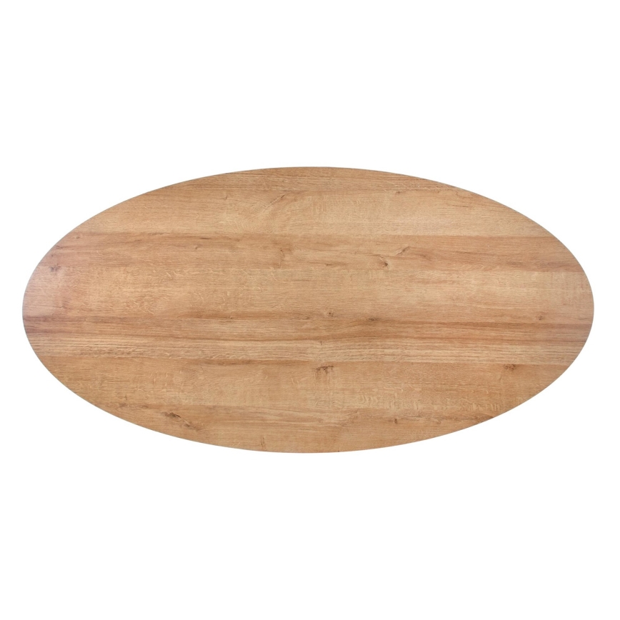 Kohvilaud sahtliga CAROLINA 41x120 cm kuldne tamm/must