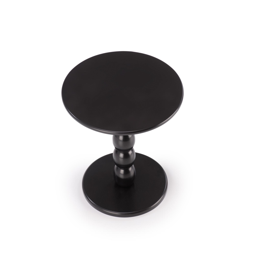 Kohvilaud CIRILA, läbimõõduga 40 cm, must