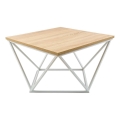 Kohvilaud CURVED 60x60 cm valge/beež