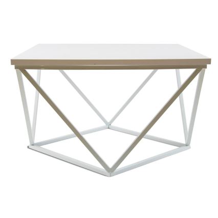 Kohvilaud CURVED 60x60 cm valge