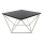 Kohvilaud CURVED 60x60 cm valge/must