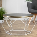 Kohvilaud DIAMOND 40x70 cm kuldne/must/valge