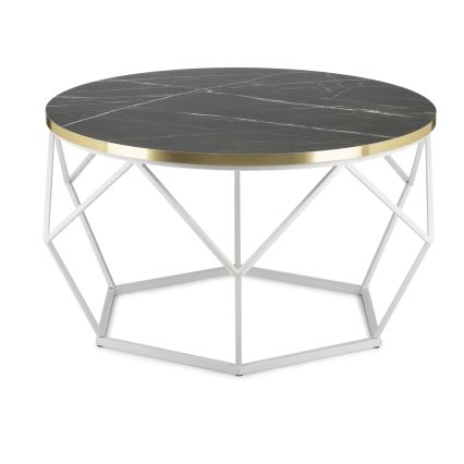 Kohvilaud DIAMOND 40x70 cm kuldne/must/valge