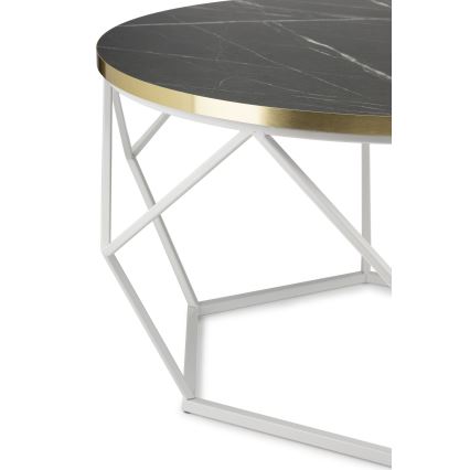 Kohvilaud DIAMOND 40x70 cm kuldne/must/valge