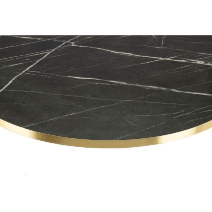 Kohvilaud DIAMOND 40x70 cm must/kuldne
