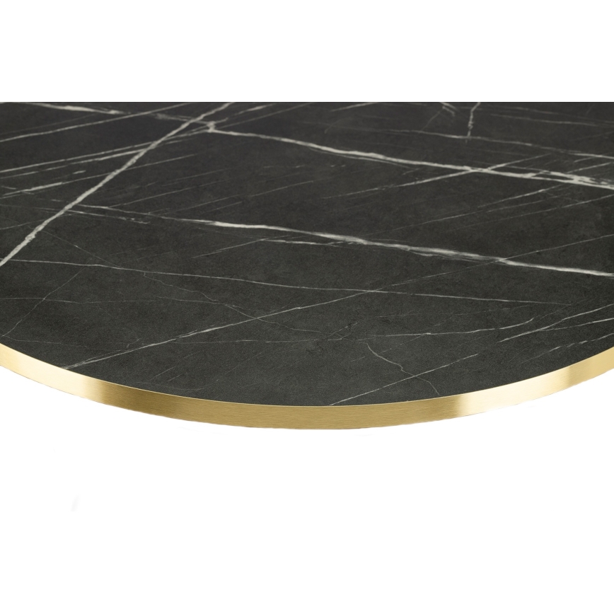 Kohvilaud DIAMOND 40x70 cm must/kuldne