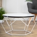 Kohvilaud DIAMOND 40x70 cm must/valge