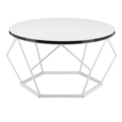Kohvilaud DIAMOND 40x70 cm must/valge