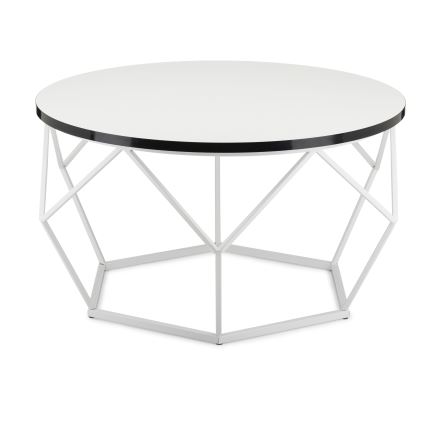 Kohvilaud DIAMOND 40x70 cm must/valge