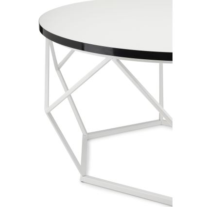 Kohvilaud DIAMOND 40x70 cm must/valge