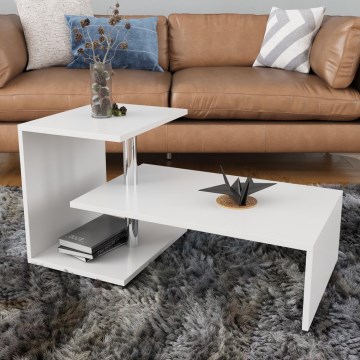 Kohvilaud DILEK 46x100 cm valge