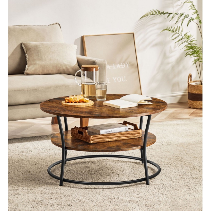 Kohvilaud ELDUR pruun/must