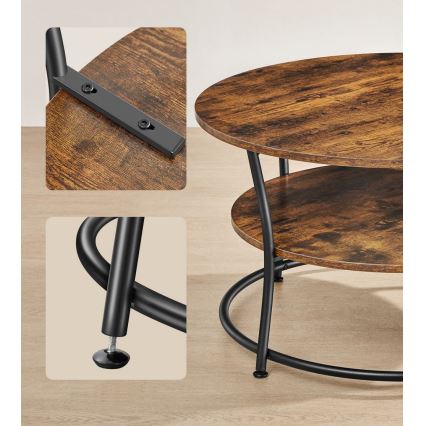 Kohvilaud ELDUR pruun/must